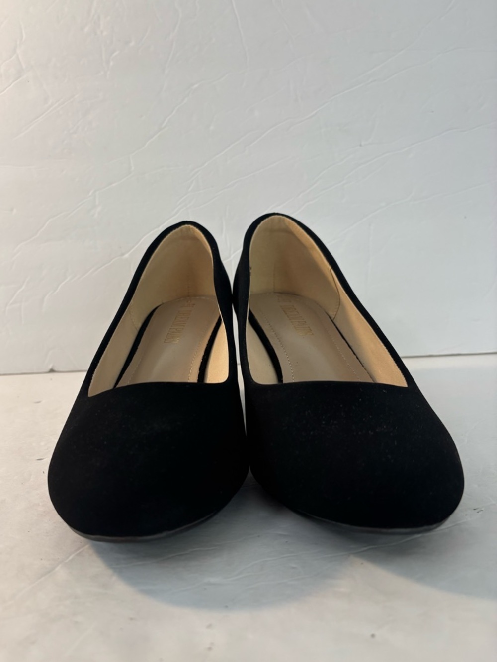 DREAM PAIRS Luvly Black Faux Suede pumps Size 9W - Picture 4 of 7